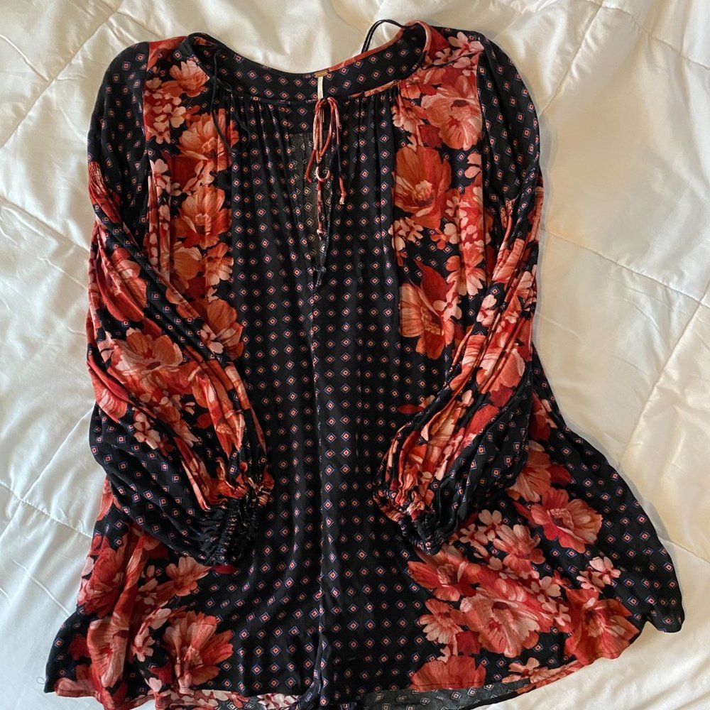 Free People Floral Romper